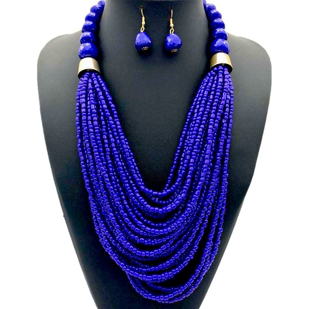 COPY - COPY - African Ethnic Beaded Handmade Necklace